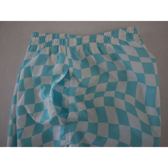 Bloomie's x Solid & Striped Men Sz L Cyan Blue Wavy Check Shirt/Shorts Set $220 - Picture 11 of 16